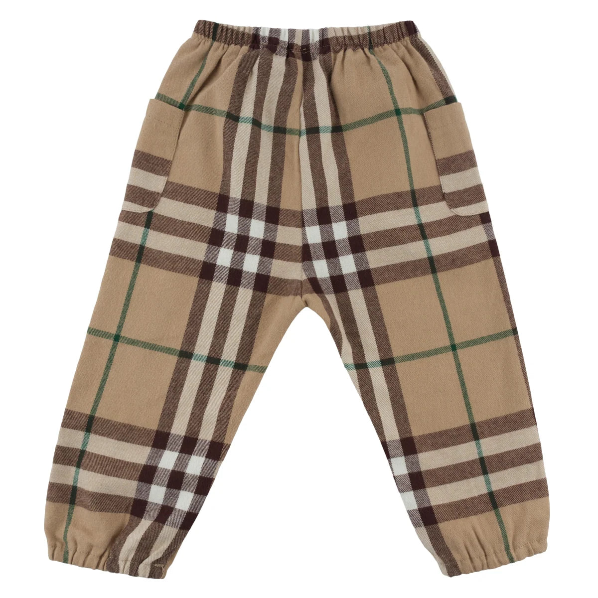 Mini Tartan Side Pocket Pant | Camel/Forest
