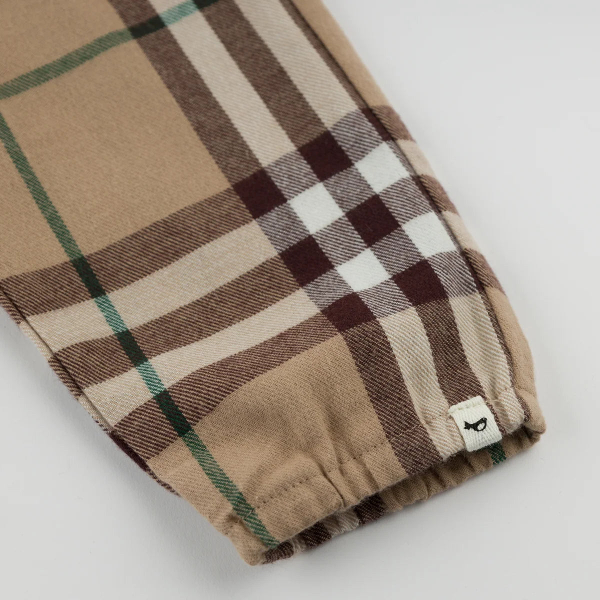 Mini Tartan Side Pocket Pant | Camel/Forest