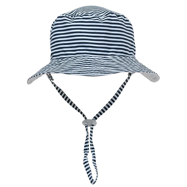 Navy & White Stripe Bucket Hat