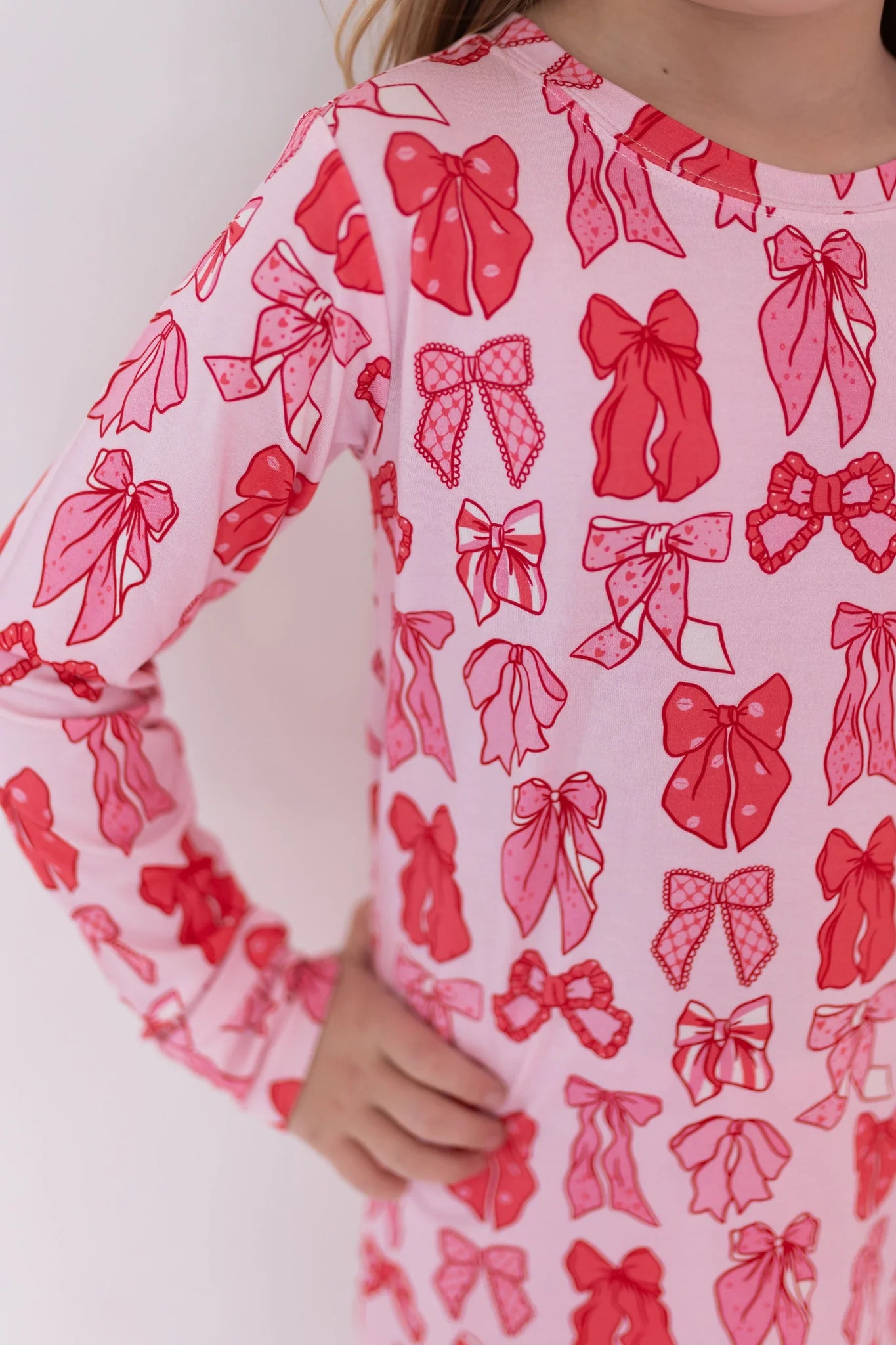 Valentine's Bow Two Piece Set