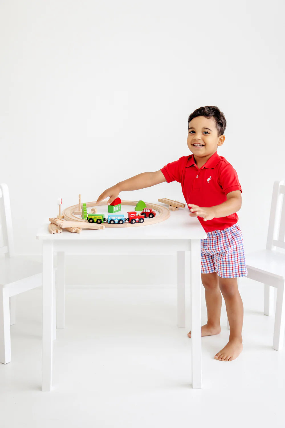 Boys & Baby Plaid Shorts