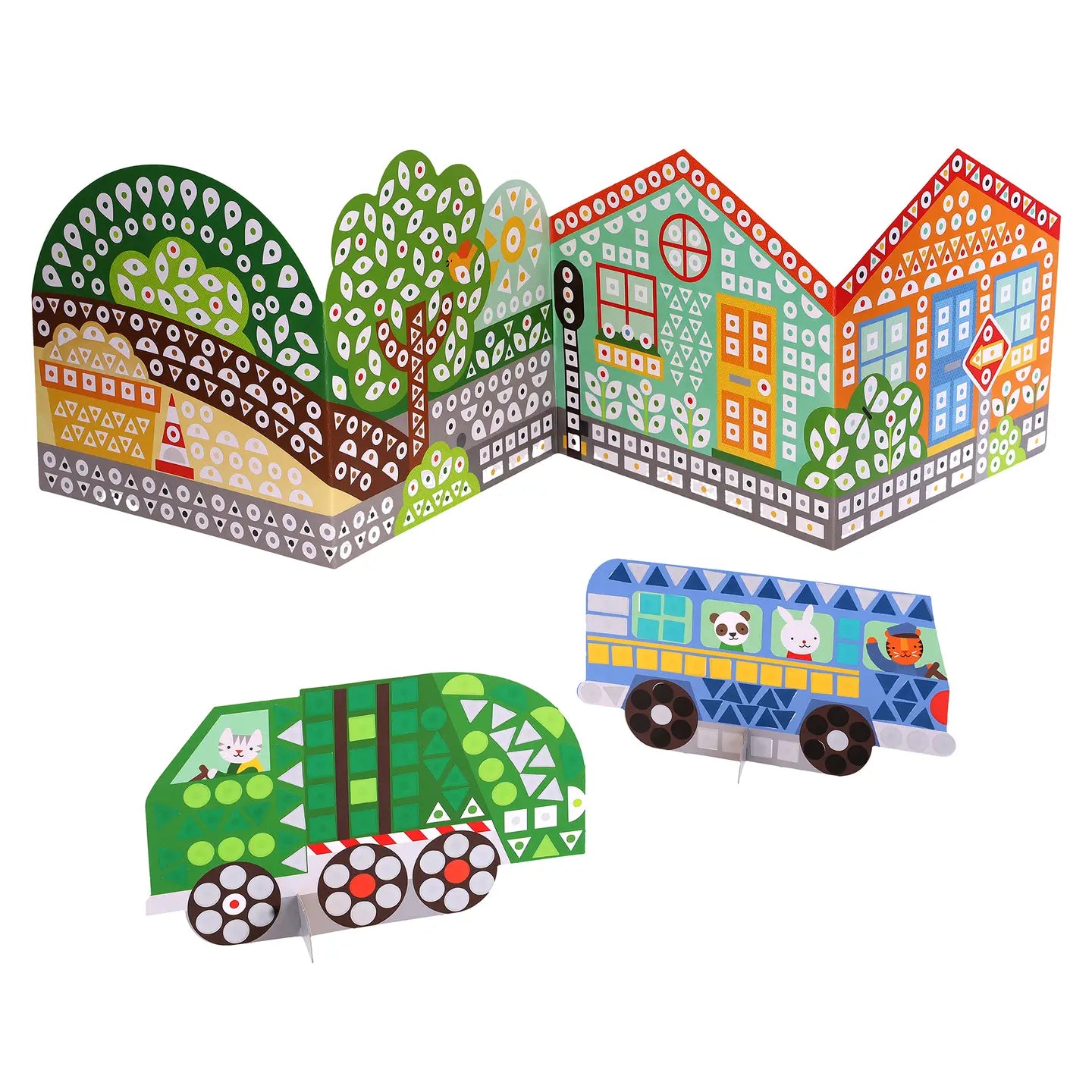 On the Move Mosaic Sticker Activity