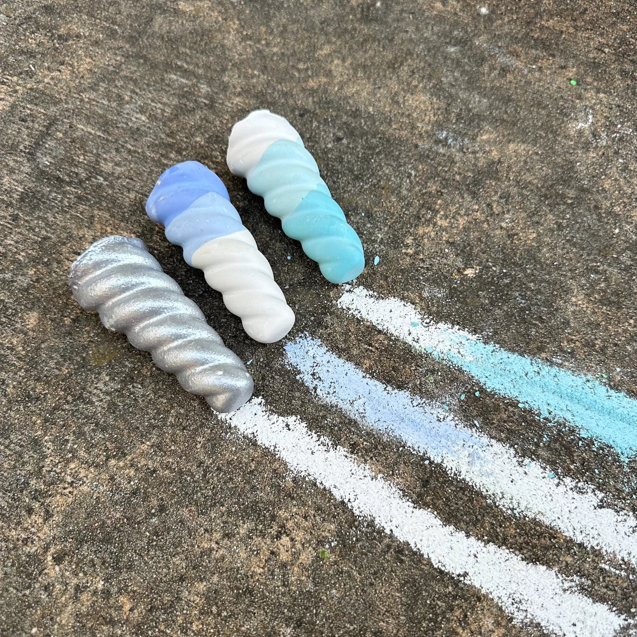 Narwhal Horn Handmade Sidewalk Chalk (Set of 3)