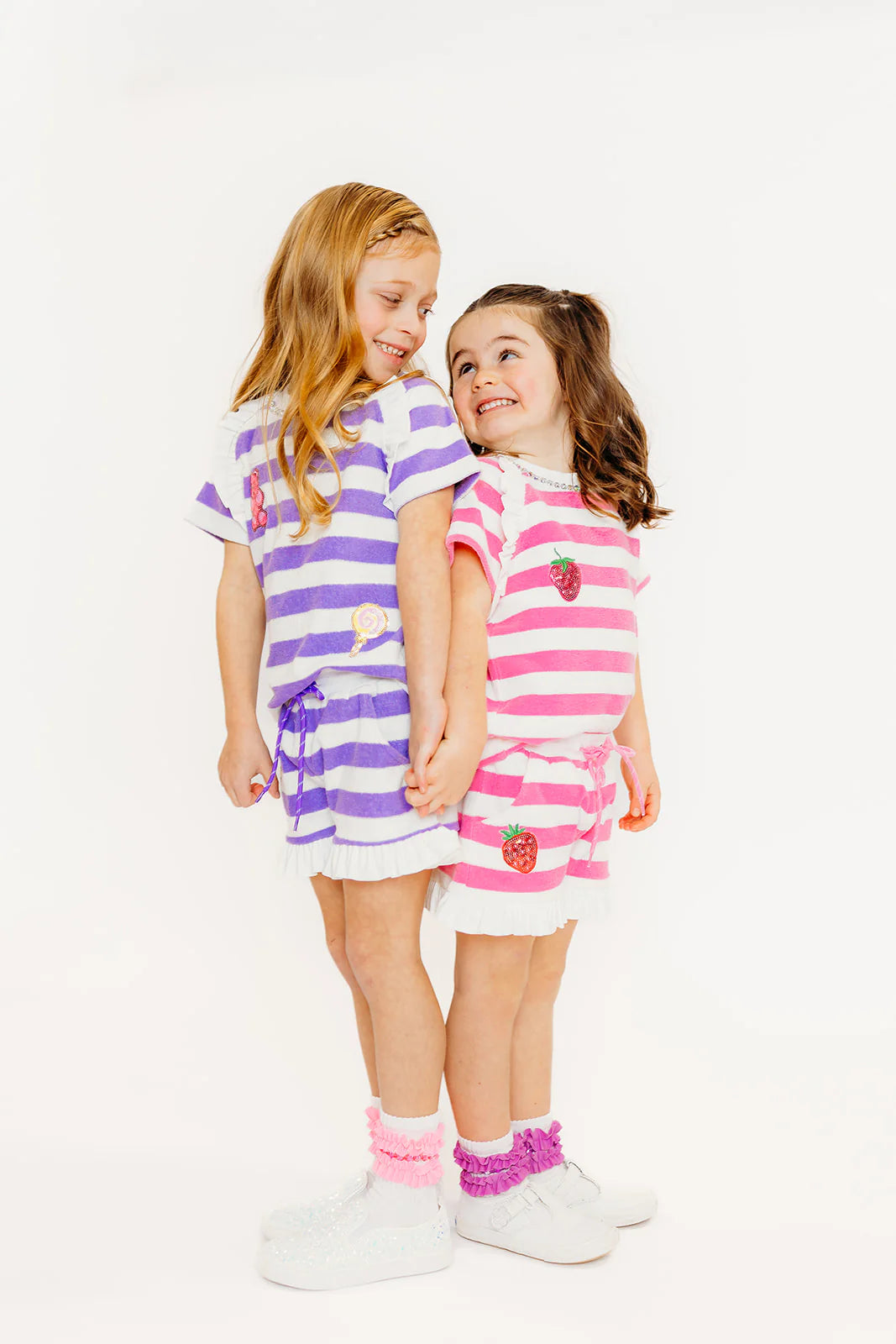 Purple Stripe Candy Terry Set