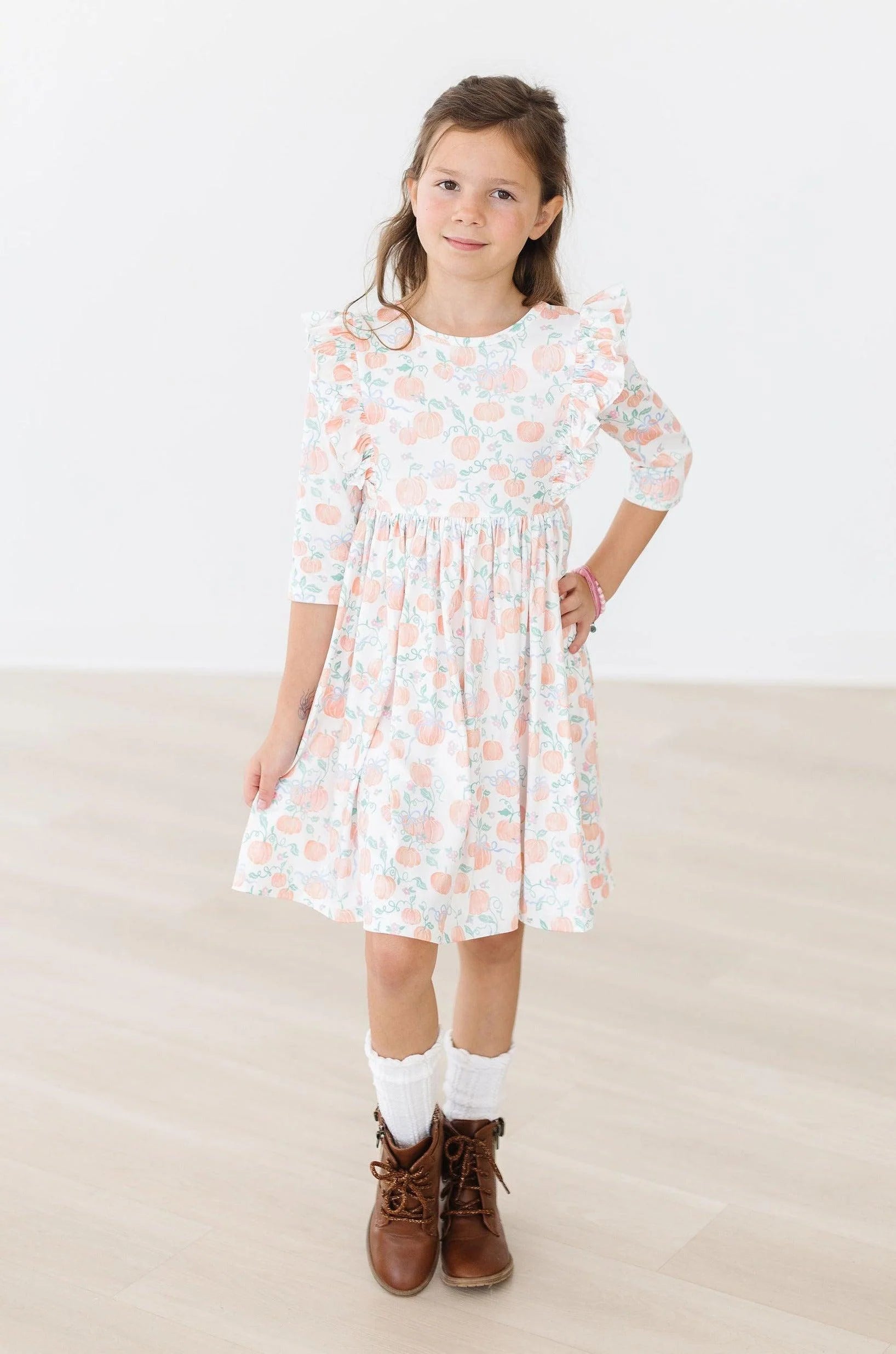 Pretty Pumpkins Pocket Twirl Dress