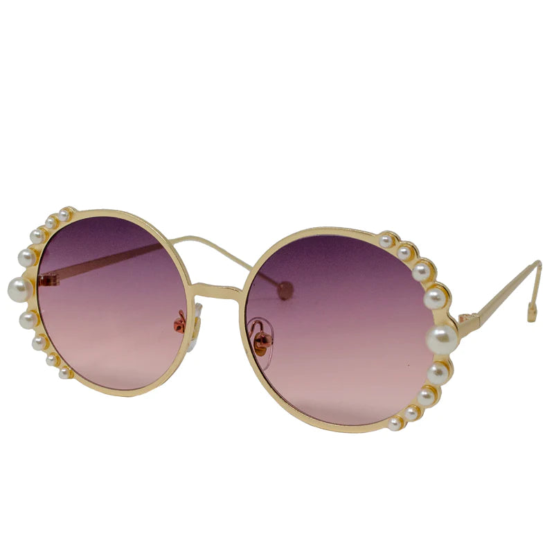 Round Pearl Sunglasses