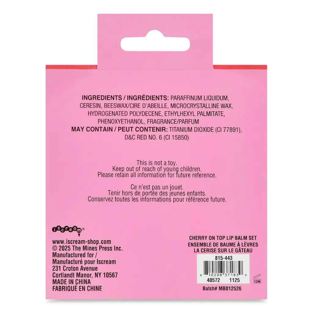 Cherry on Top Lip Balm Set