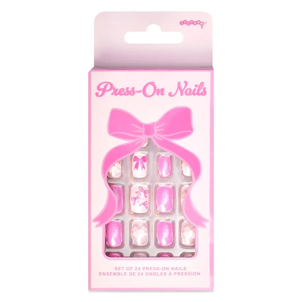 Bow Press On Nails