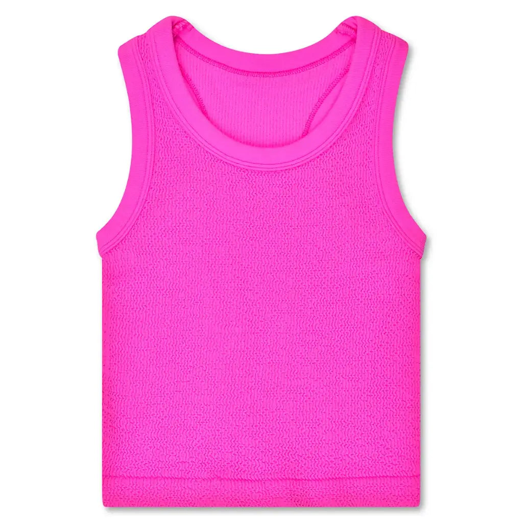 Smocked Racerback Tank Top