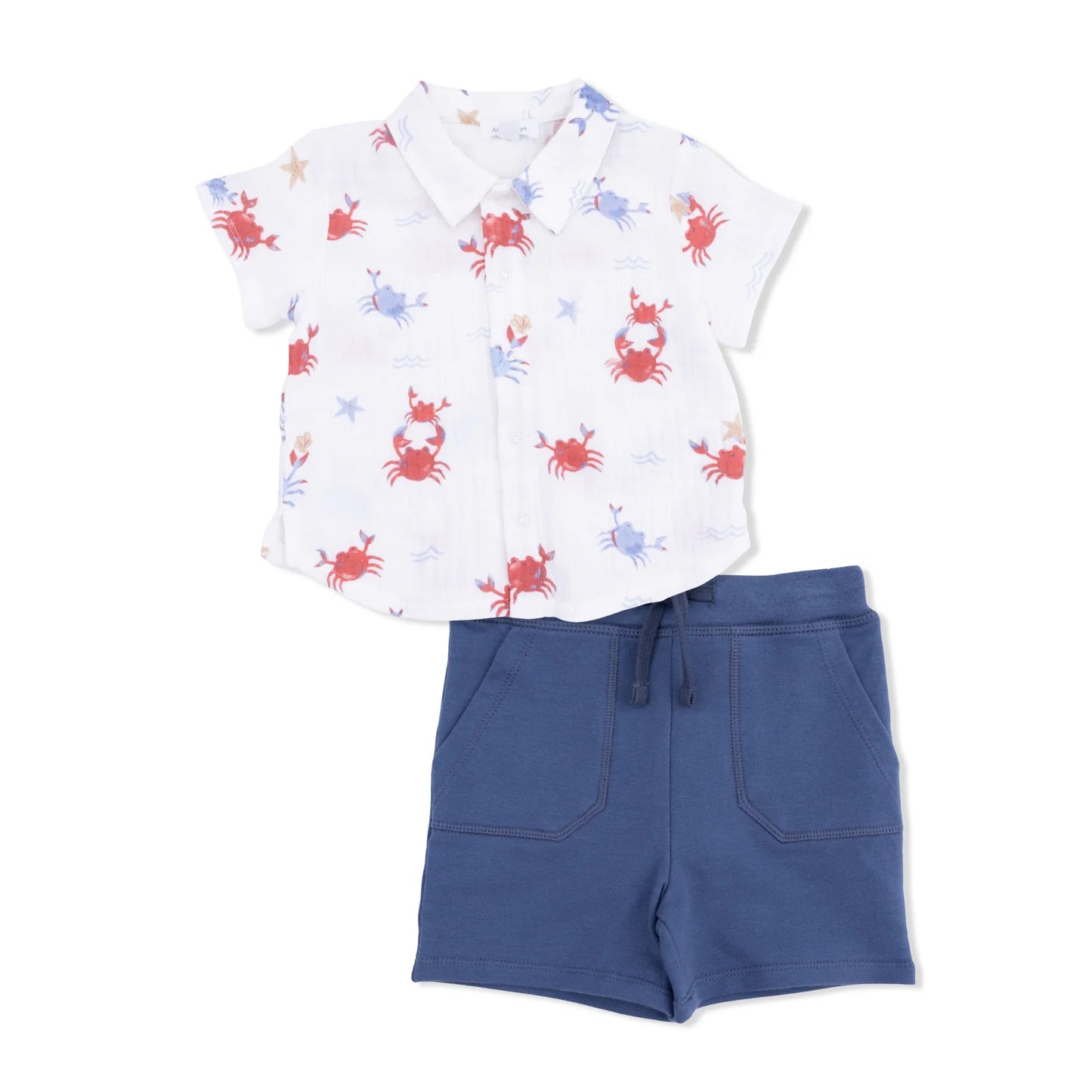Maryland Crab Polo Button Up with Everyday Short