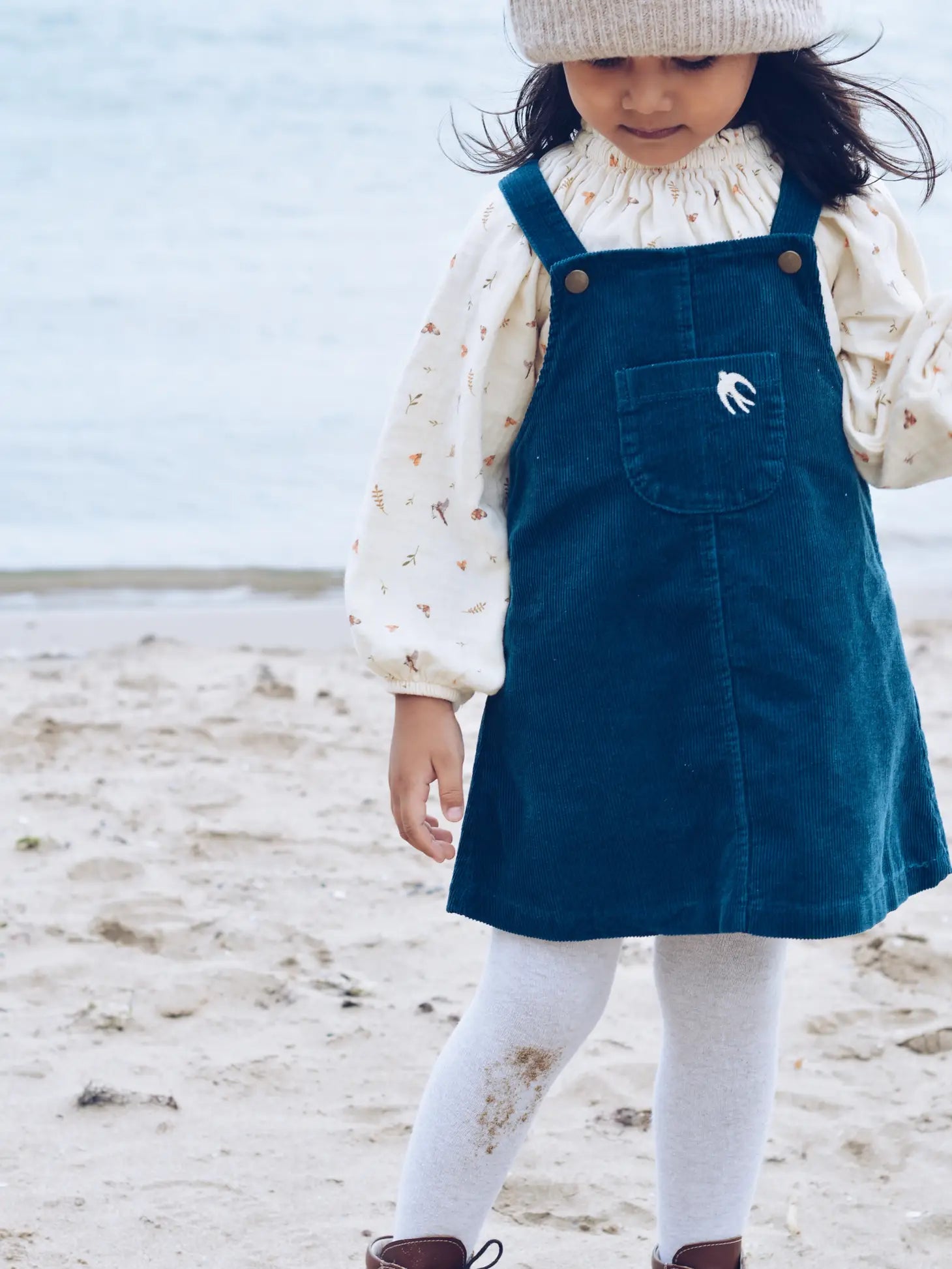 Blue Corduroy Dress for Baby & Toddler
