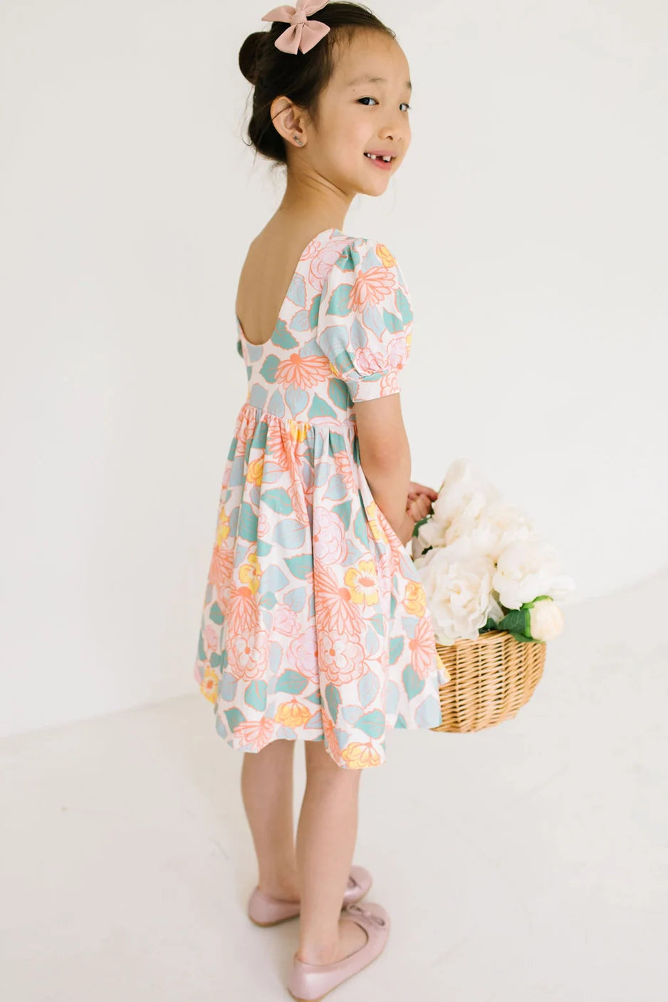 Puff Twirl in Soft Floral