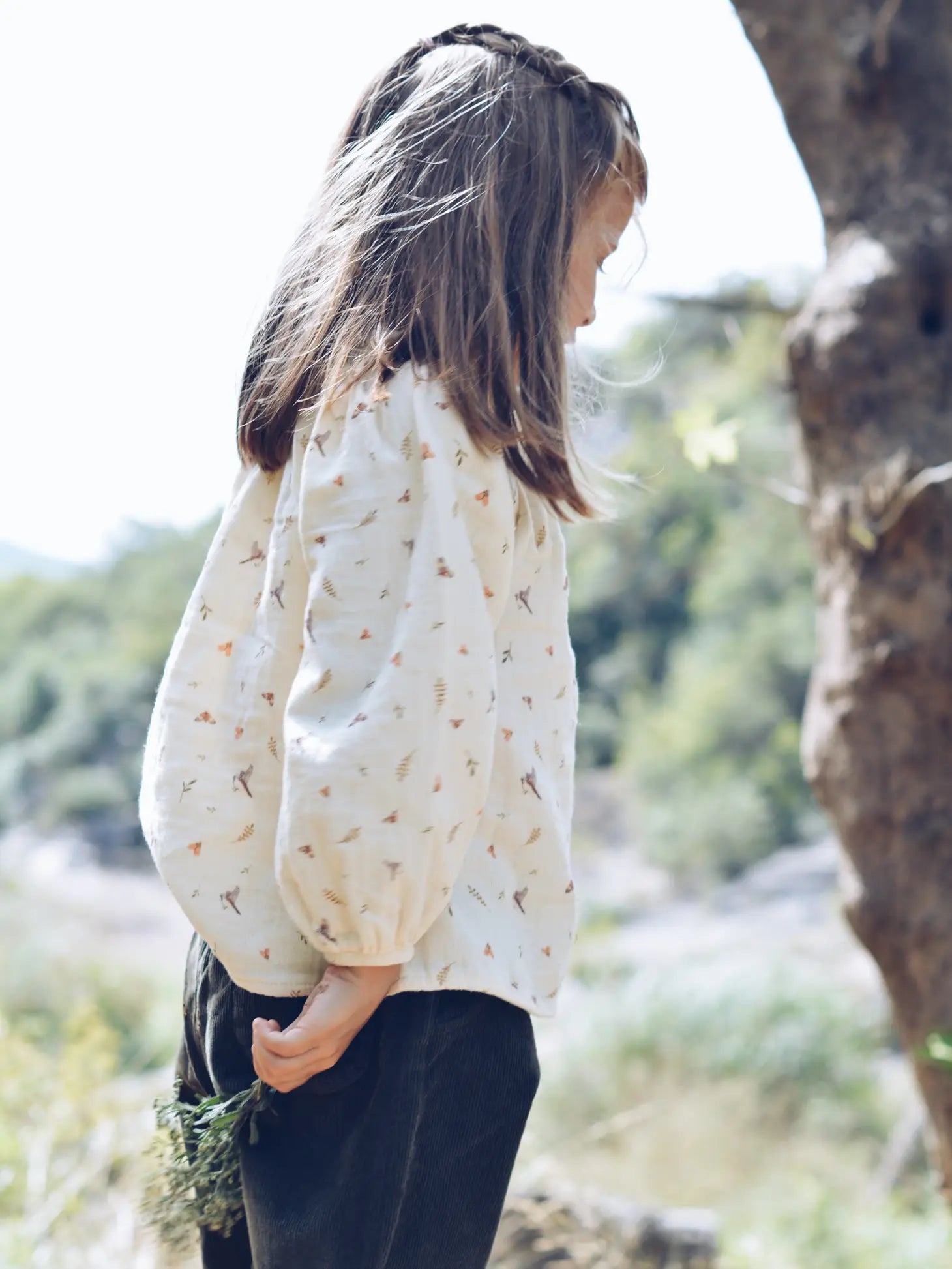 Girls Muslin Nature Blouse