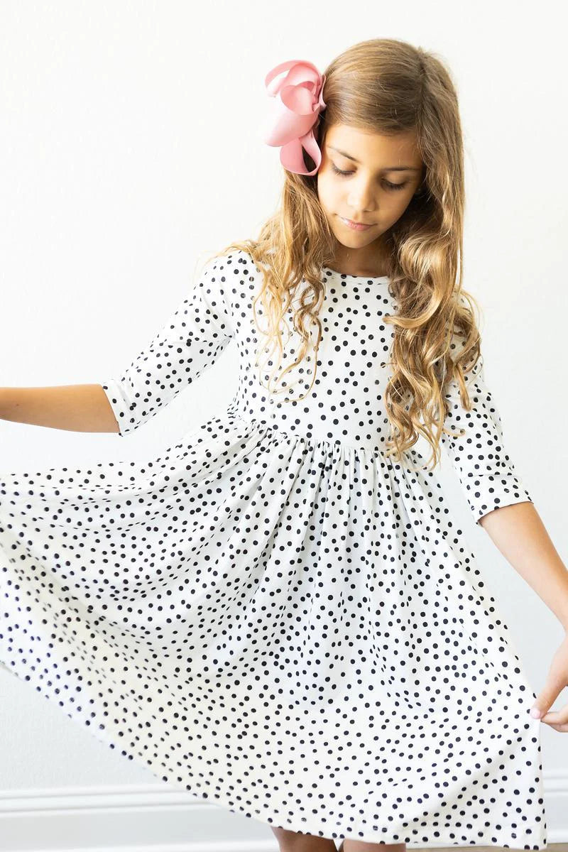 Scattered Dot Twirl Dress