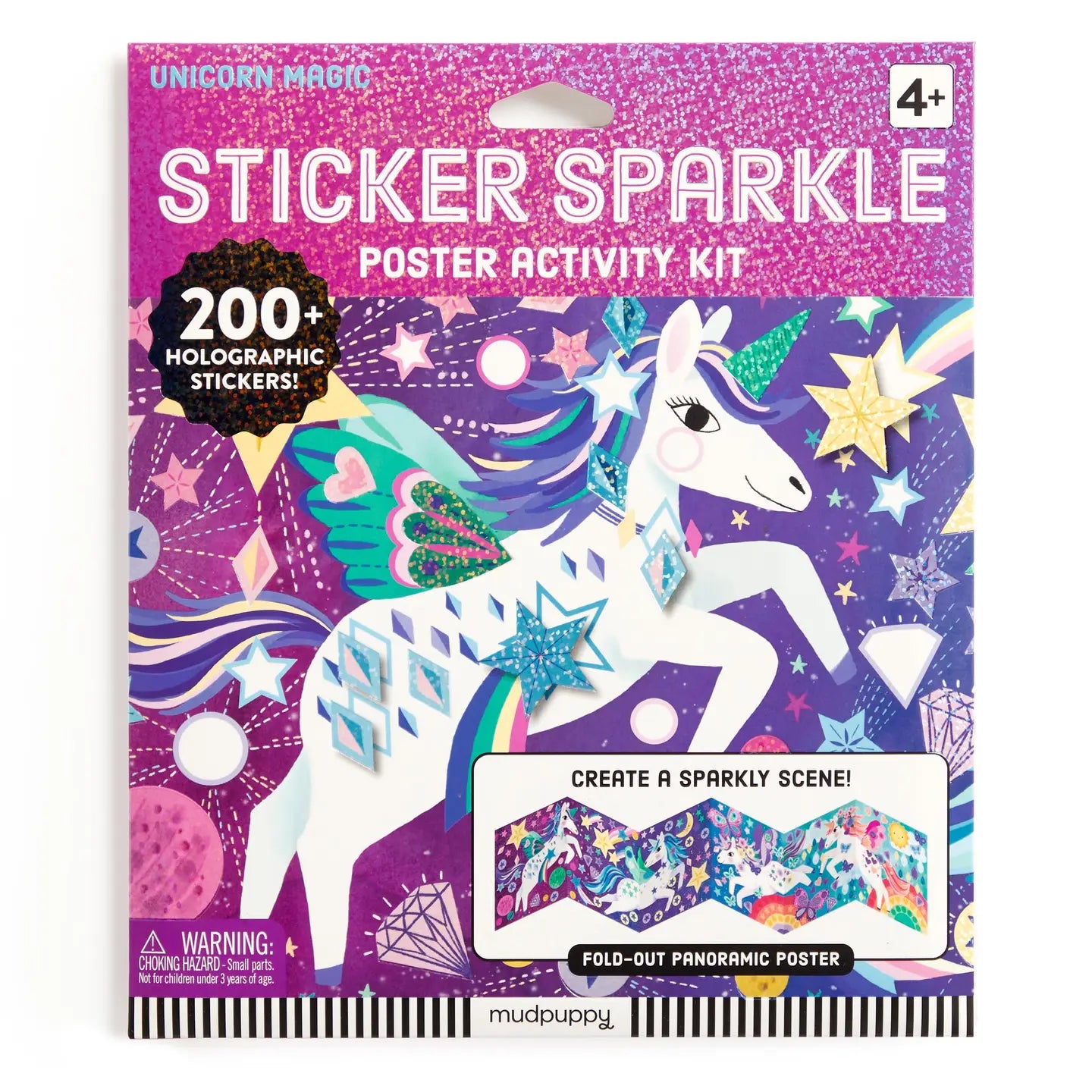 Unicorn Magic Sticker Sparkle Poster Activity Kit