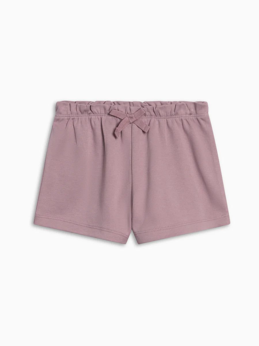 Fay Ruffle Waist Shorts in Fog