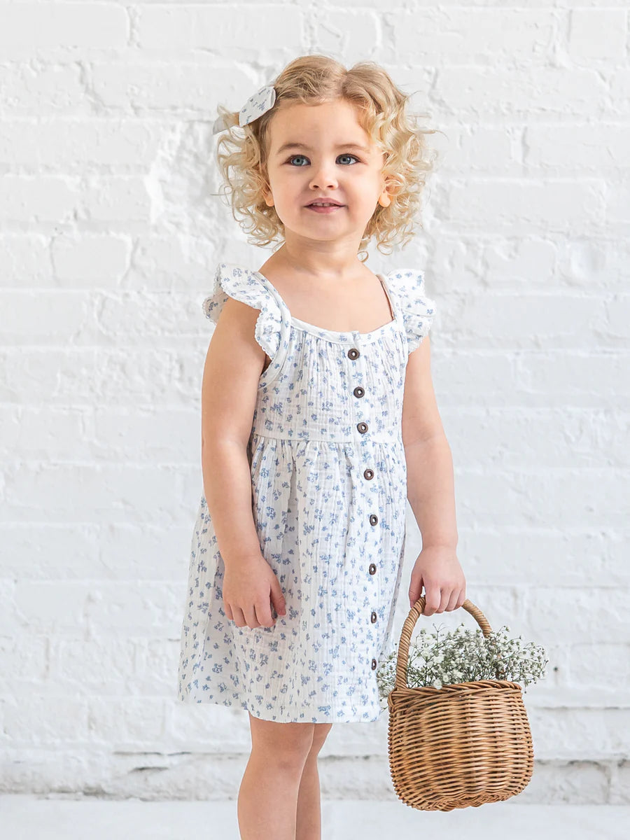Maisy Muslin Ruffle Strap Dress