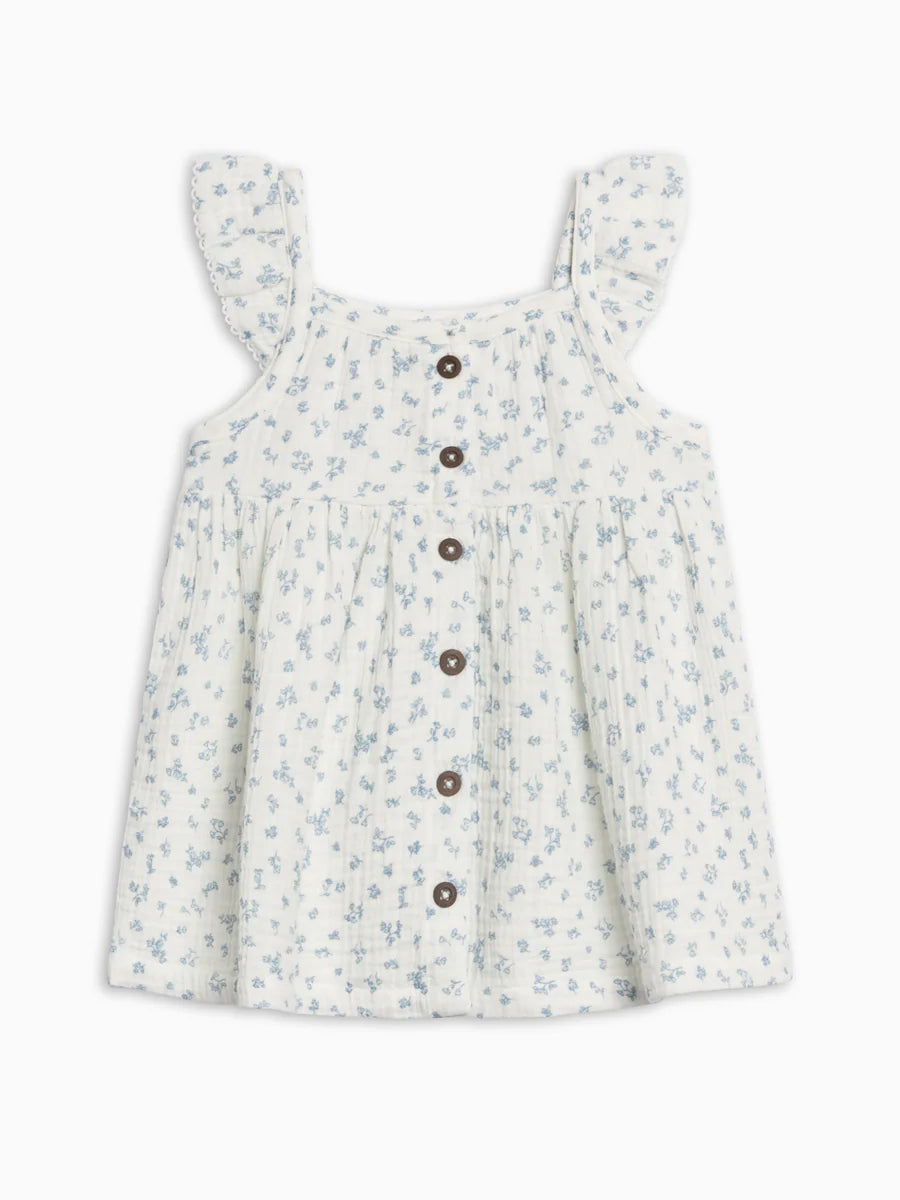 Maisy Muslin Ruffle Strap Dress