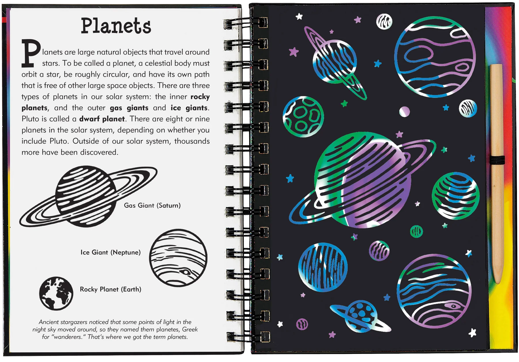 Outer Space Scratch and Sketch