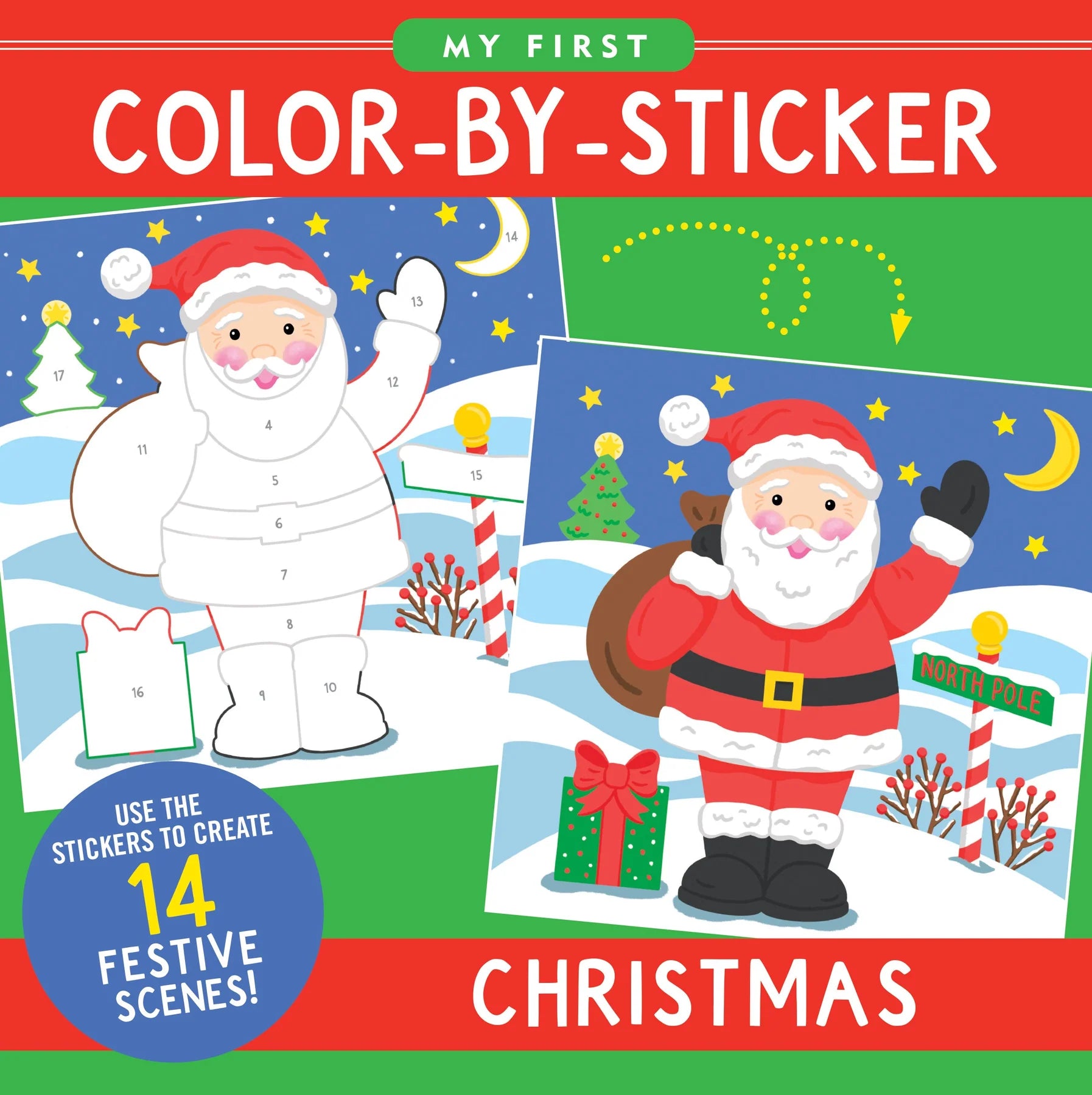 Christmas First Color by Sticker