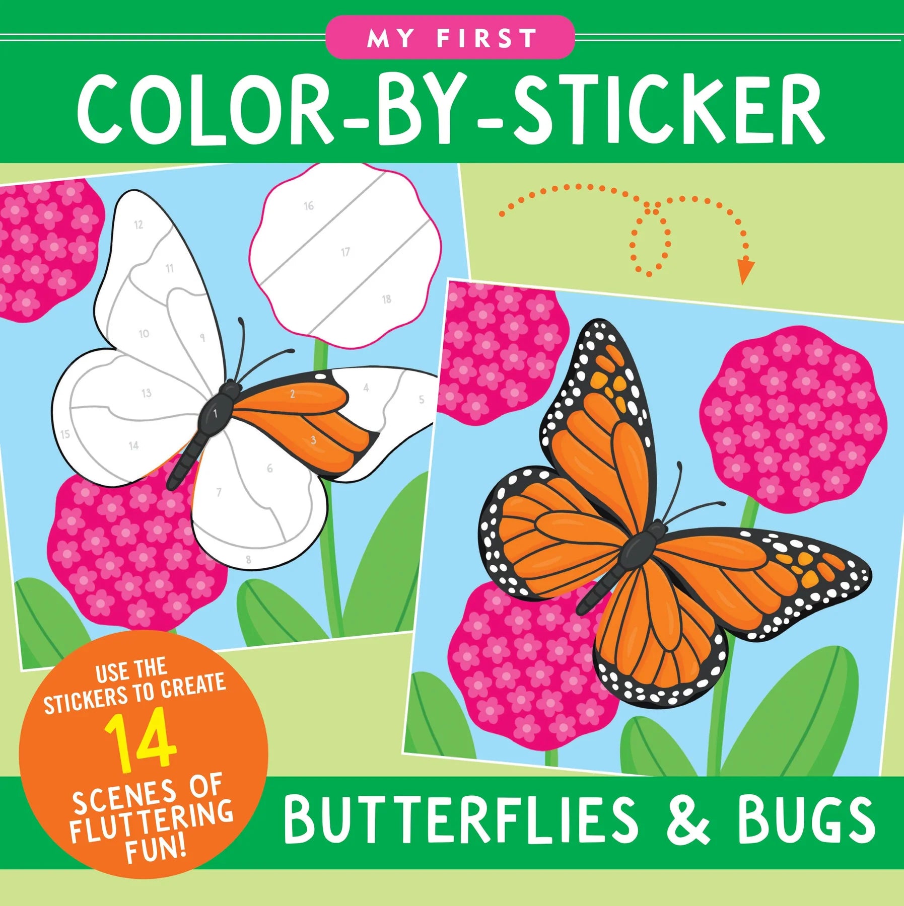 Butterflies & Bugs First Color by Sticker