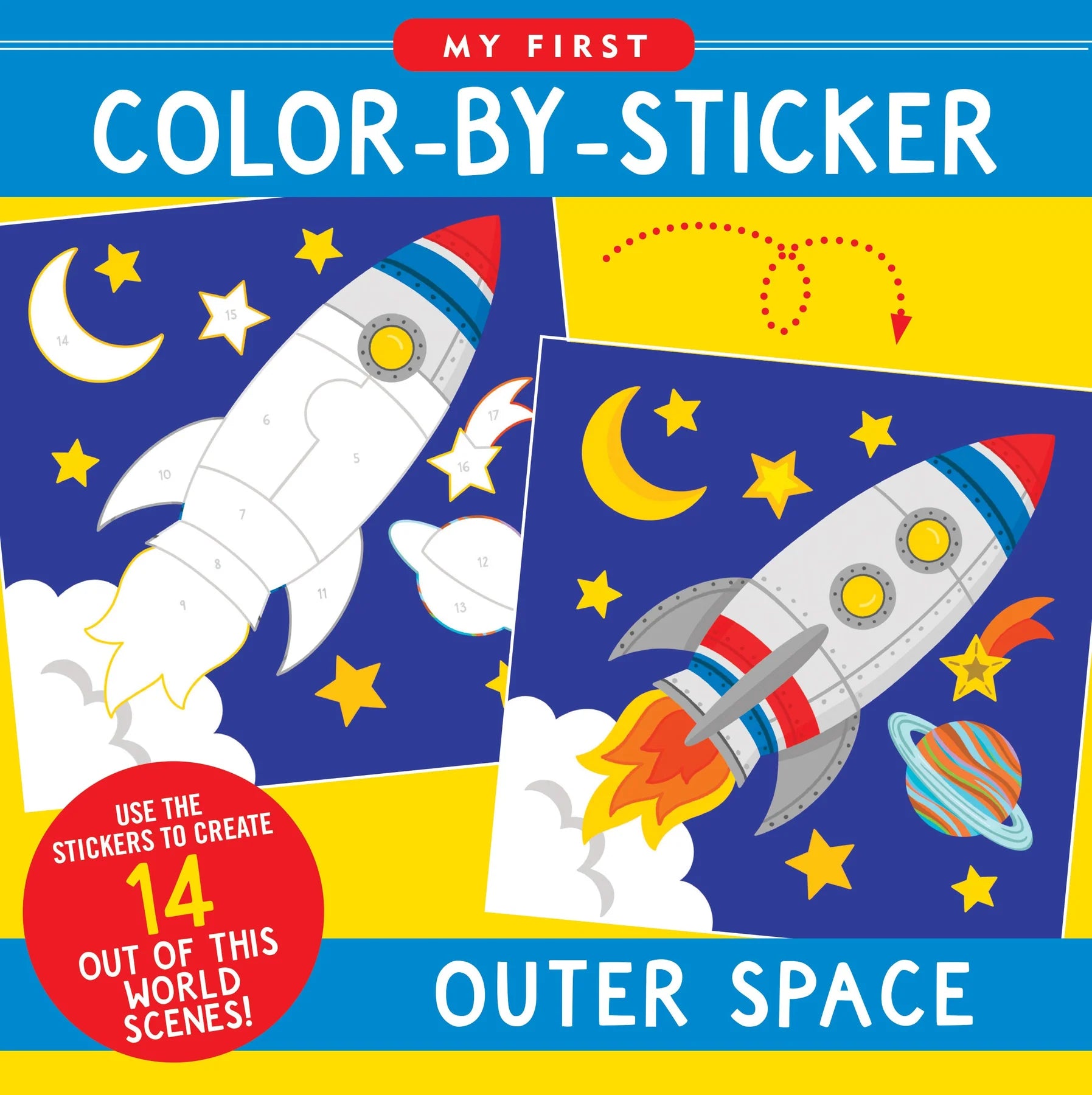 Outer Space First Color by Sticker