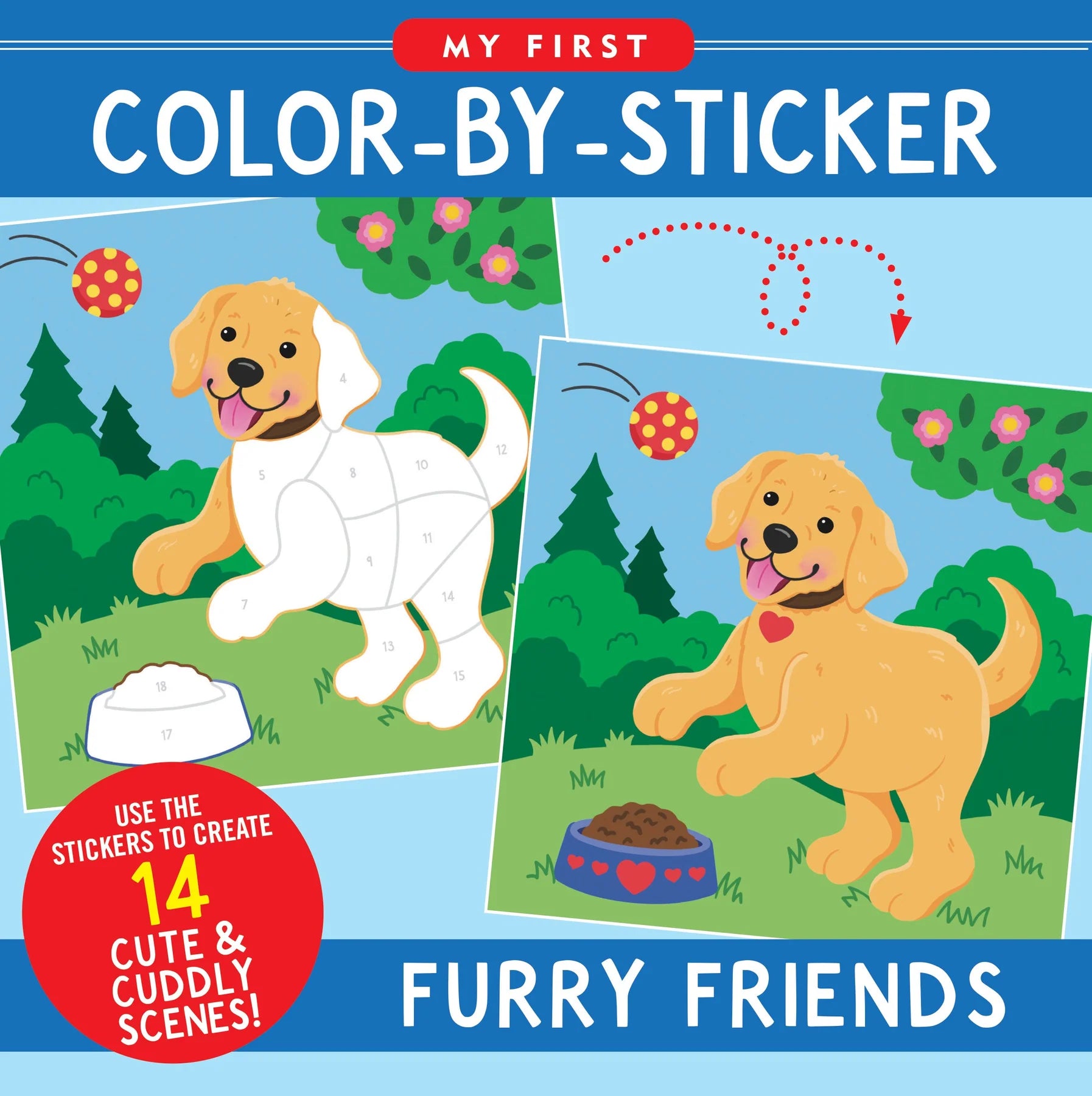 Furry Friends First Color by Sticker
