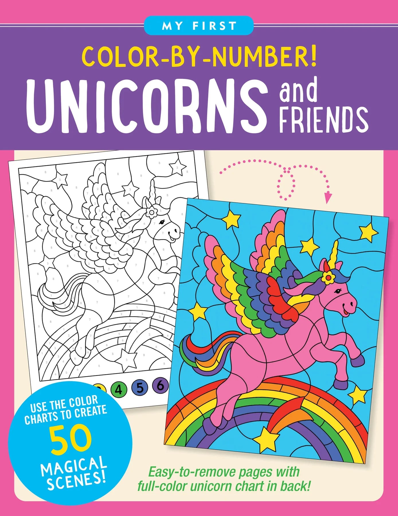 Unicorn & Friends First Color by Number