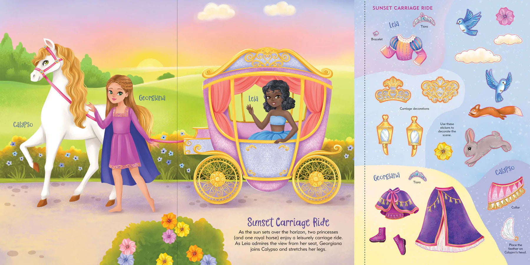Princess Sticker Doll Dress-Up Book