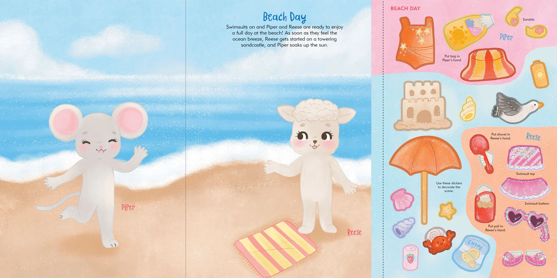 Animals Sticker Doll Dress-Up Book