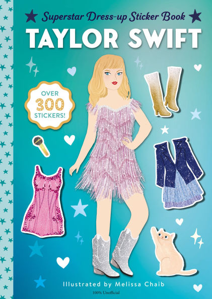 Taylor Swift Superstar Dress-Up: Over 350 Stickers!