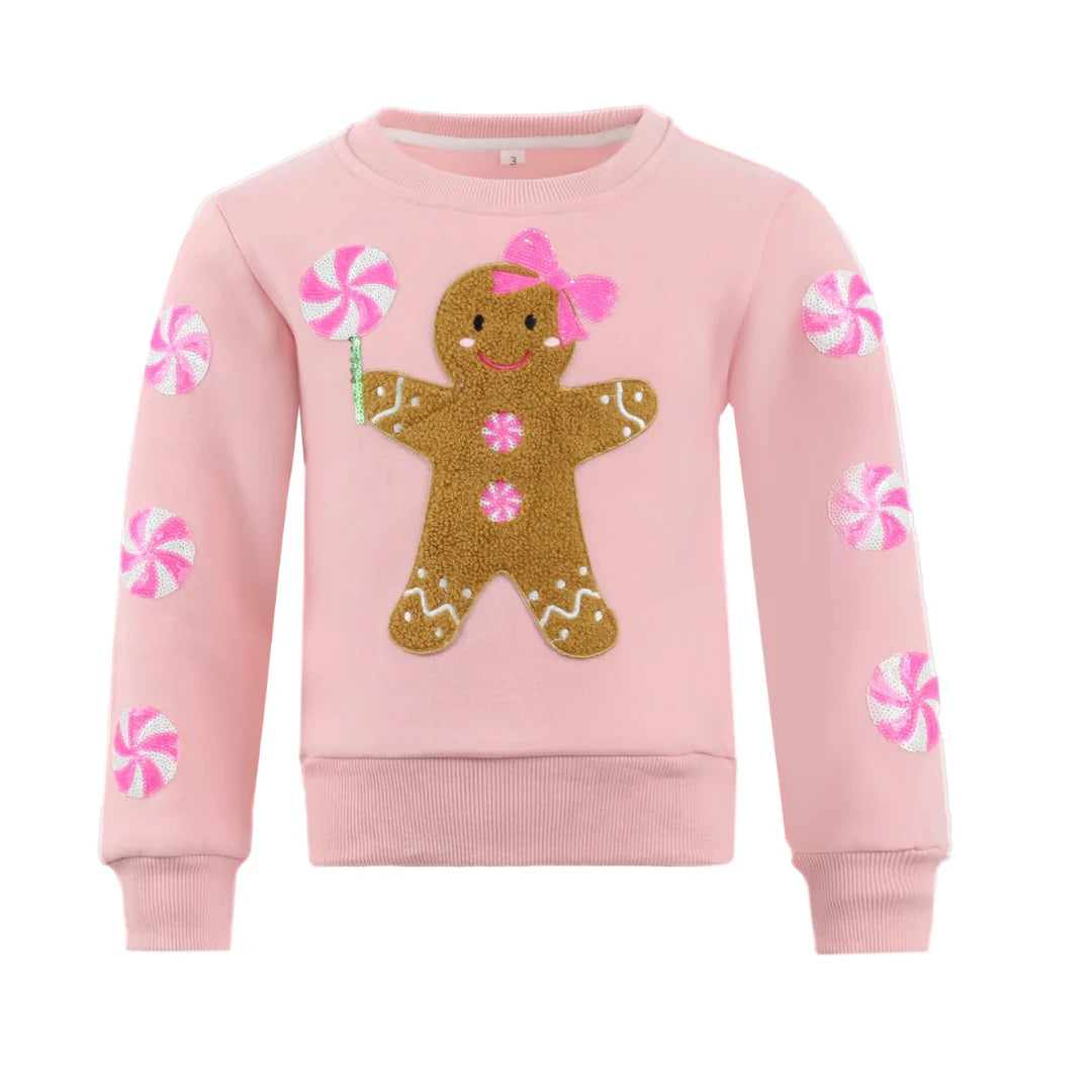 Gingerbread Patched Crewneck