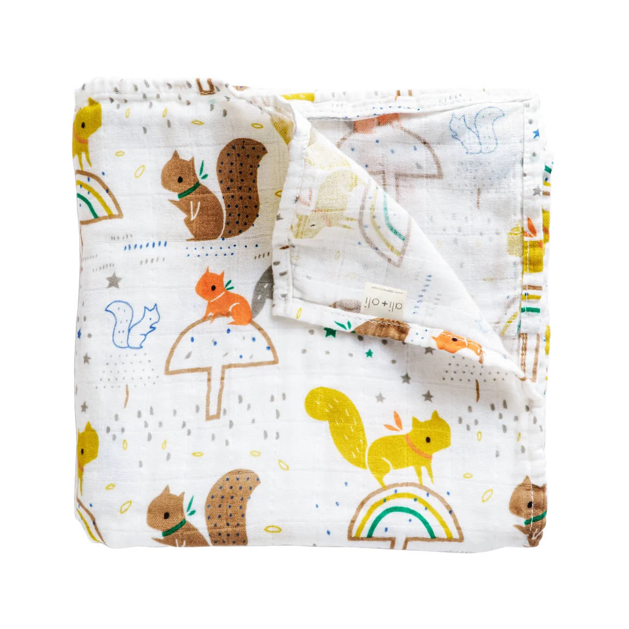 Forest Muslin Swaddle Blanket