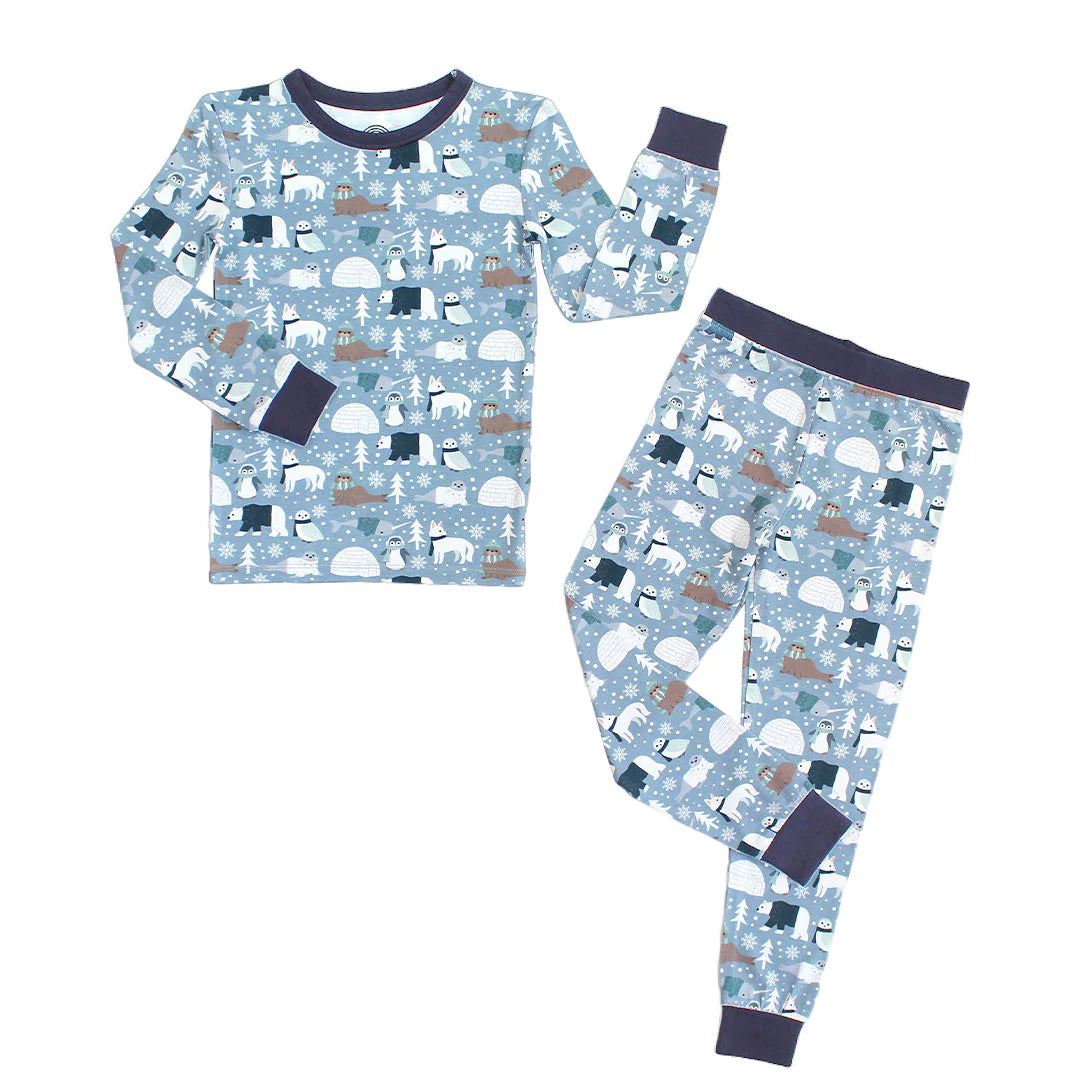 Polar Pals Two-Piece Bamboo Pajama Set