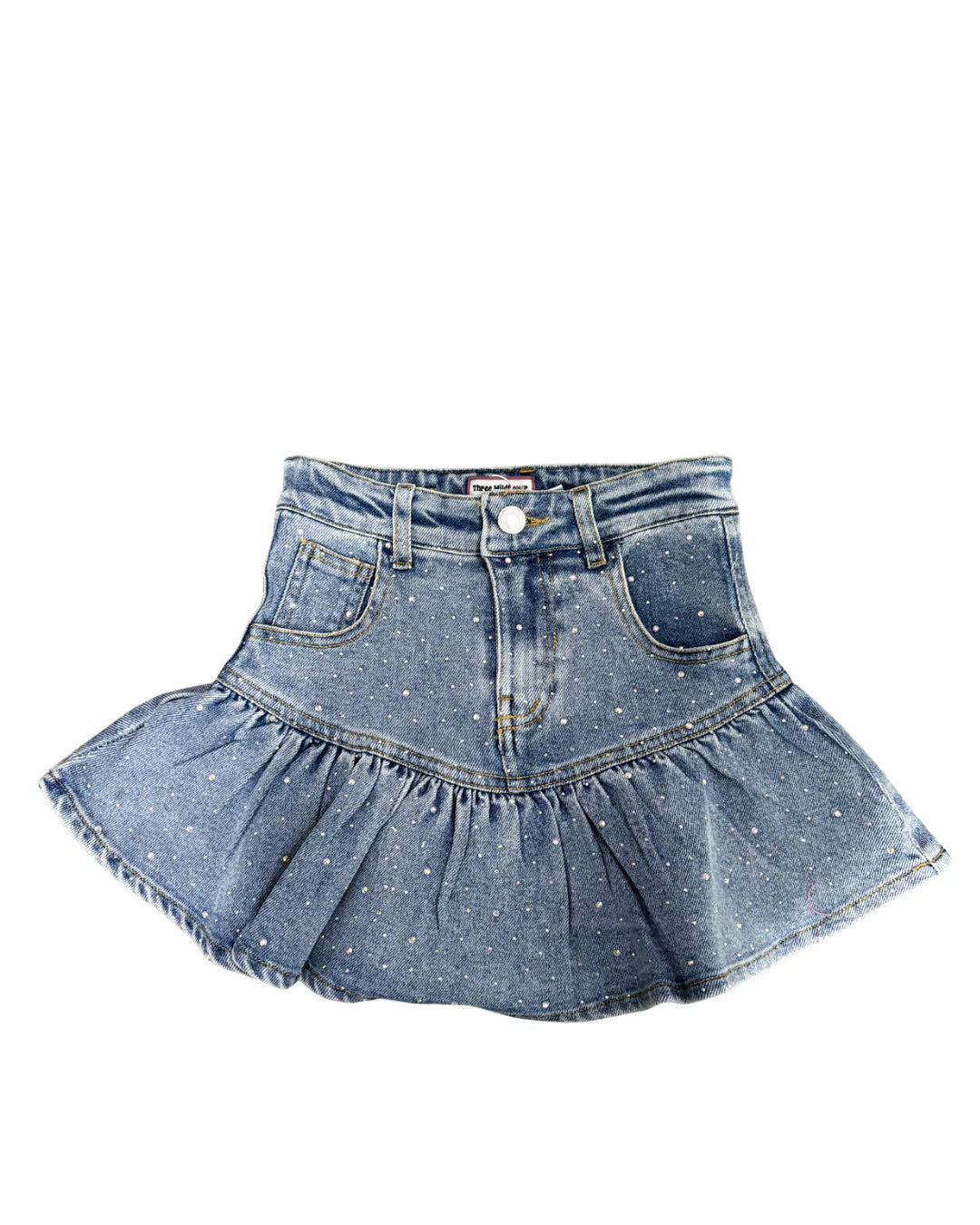 Denim Embellished Skort (PREORDER)