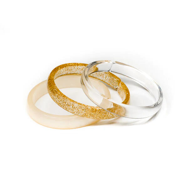 Plain Glitter Gold Pearlized Mix Bracelet