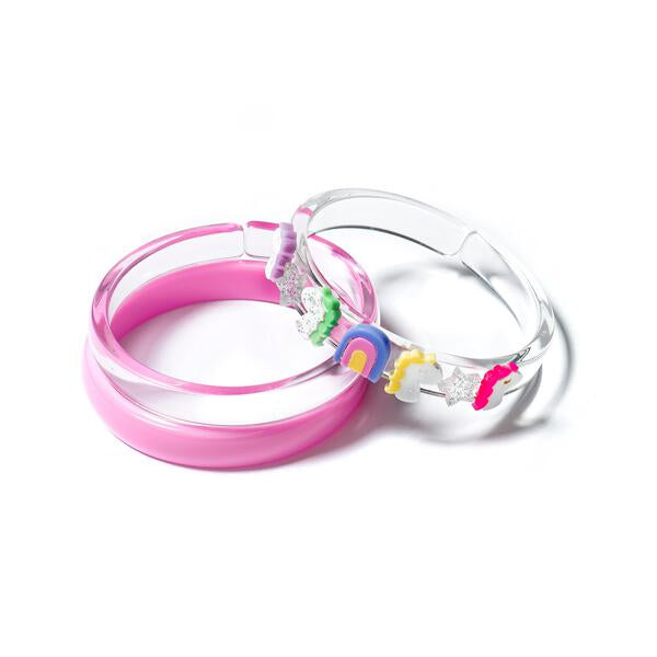 Unicorn & Stars Pink Bangles (Set of 3)