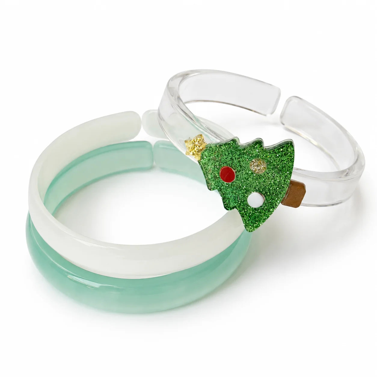 Tree Glitter Bangles  (Set of 3)