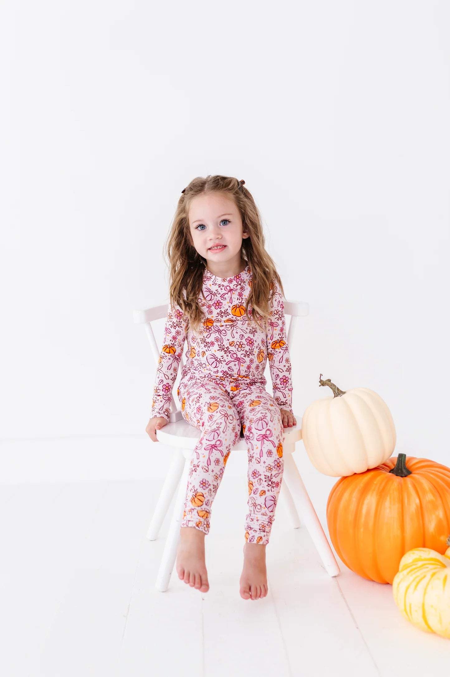 Pretty Pretty Pumpkins Two-Piece Pajama Set