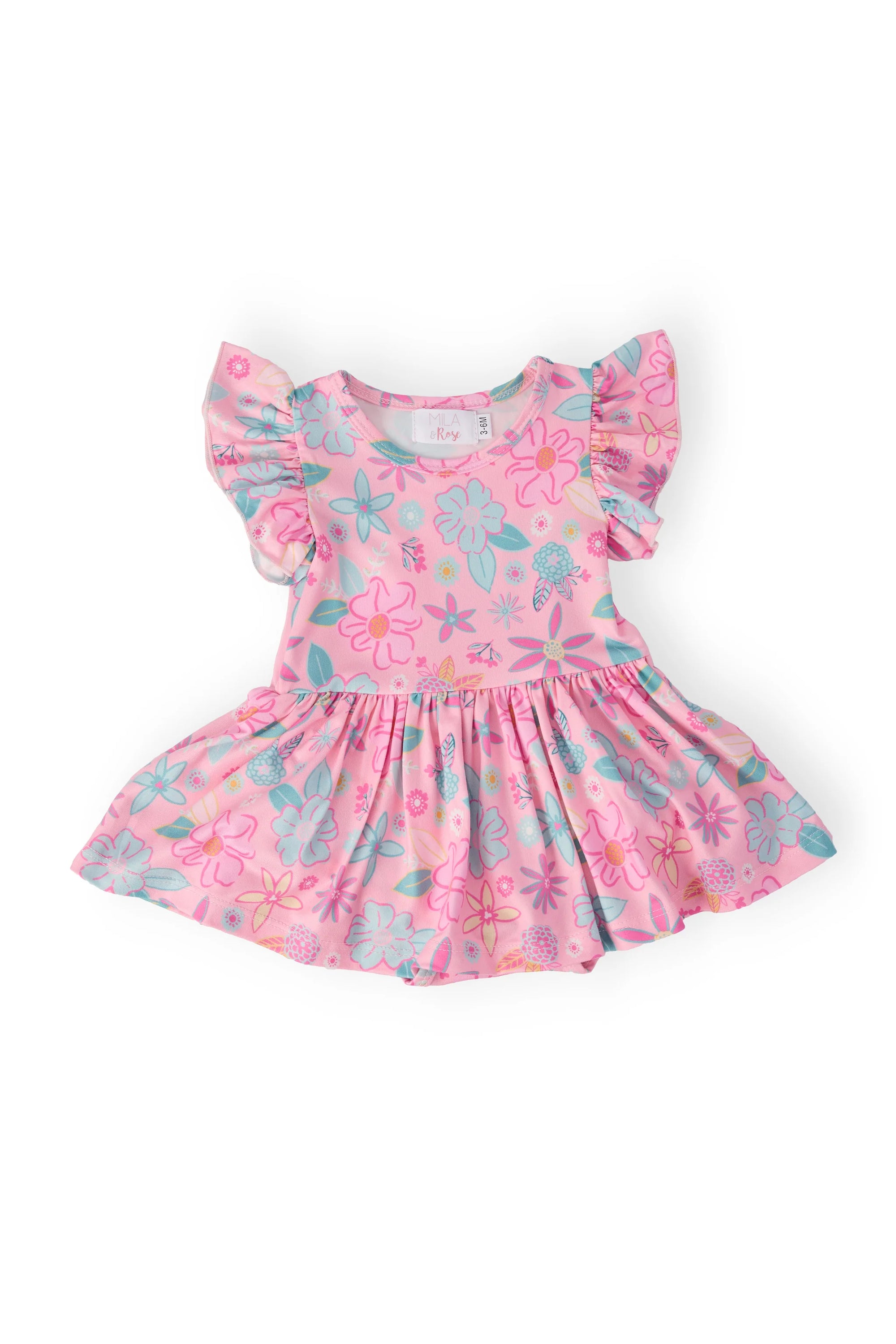 Beachy Blooms Flutter Twirl Bodysuit