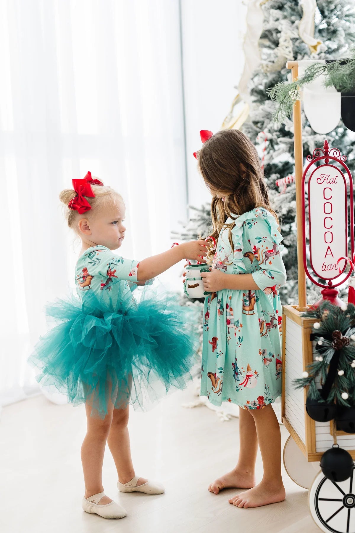 Believe in Your Elf Ruffle Twirl Dress