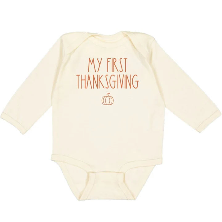 My First Thanksgiving Long Sleeve Bodysuit