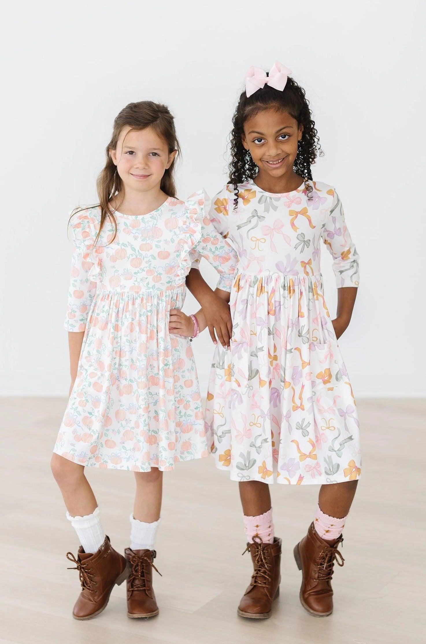 Boho Bows Pocket Twirl Dress