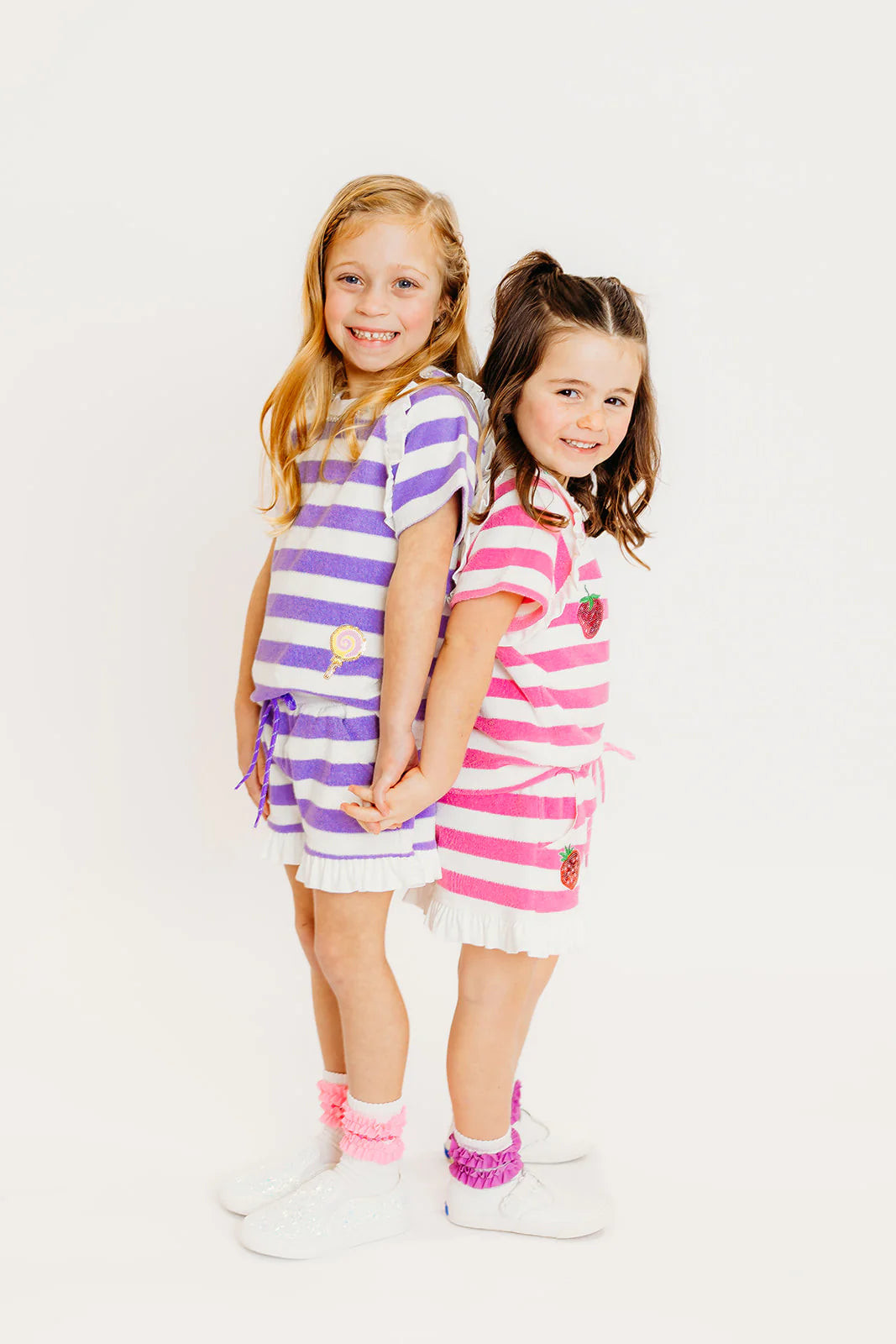 Purple Stripe Candy Terry Set