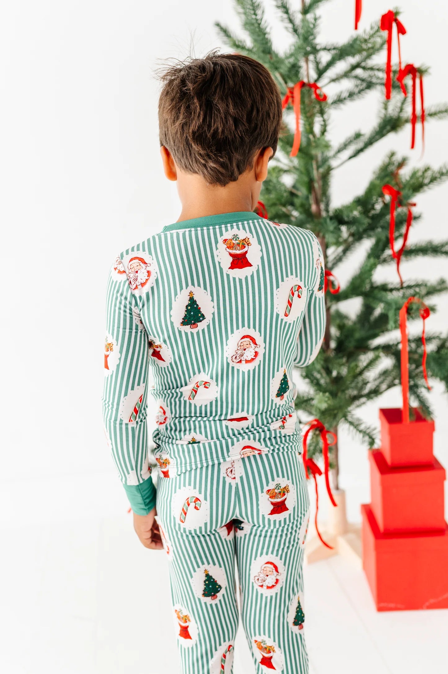 Christmas Classic Stripe Two-Piece Pajama Set