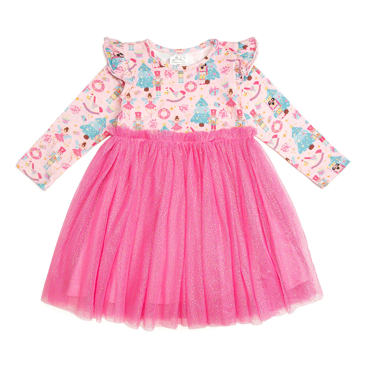 Nutcracker Long Sleeve Tutu Dress