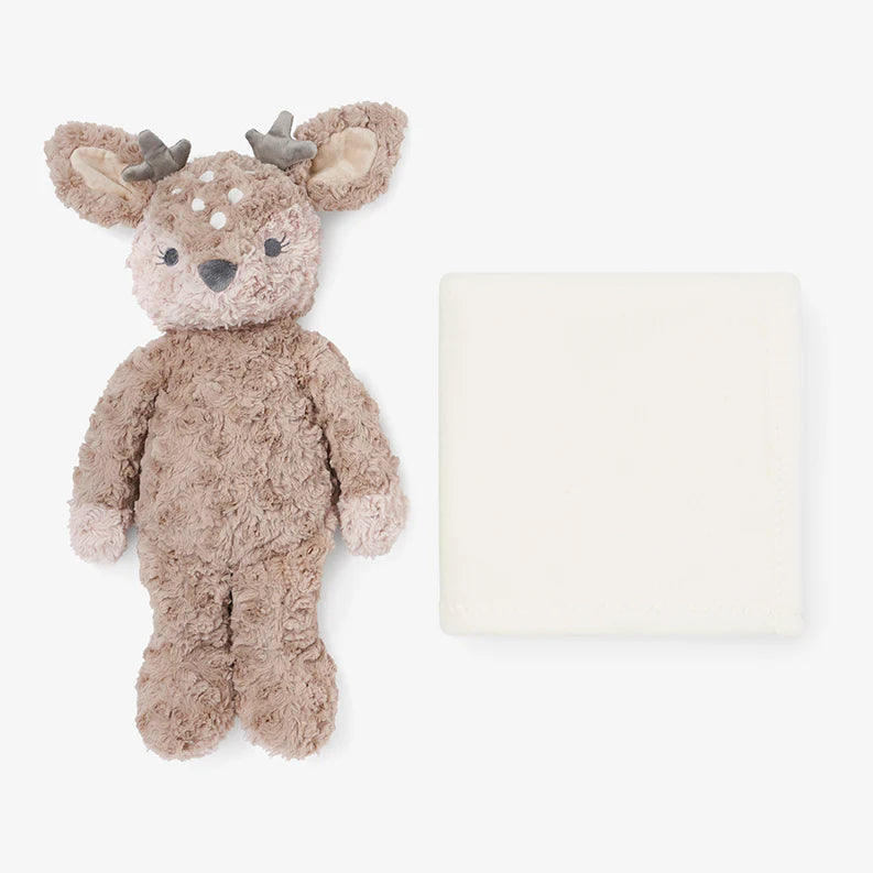 Fawn Bedtime Huggie Plush Toy with Blanket