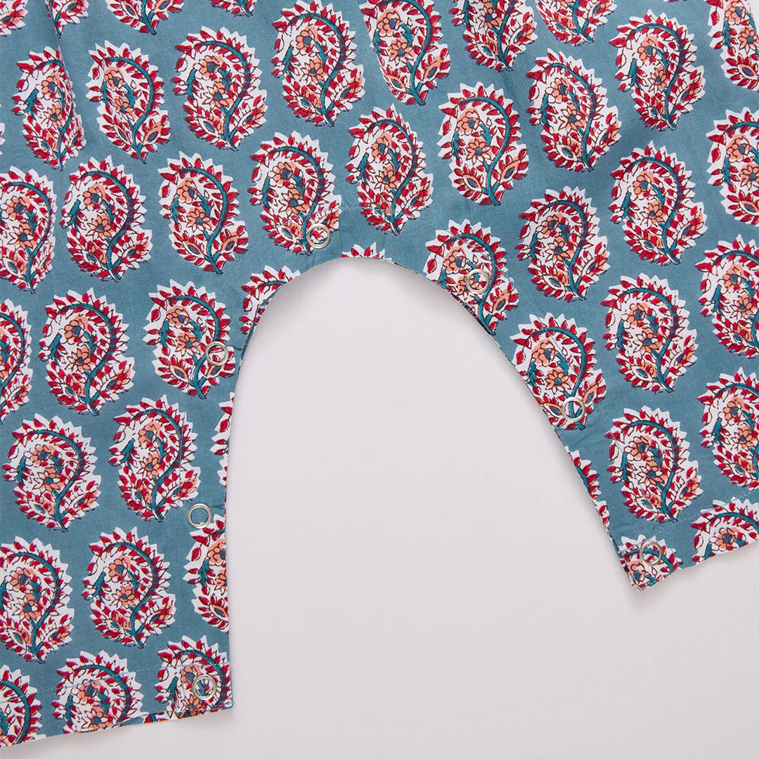 Baby Girl Raquel Jumper in Blue Paisley