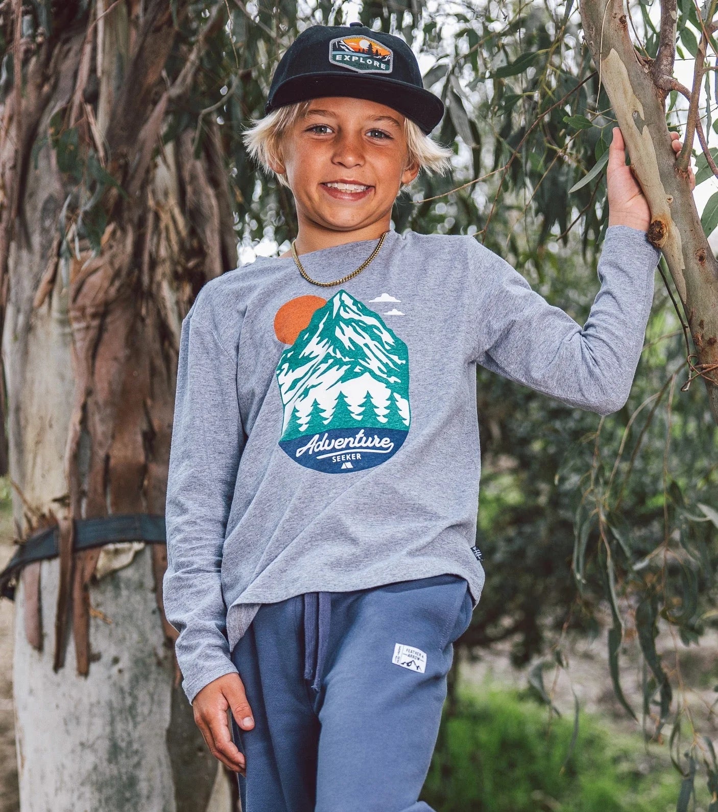 Adventure Tee | Heather Gray