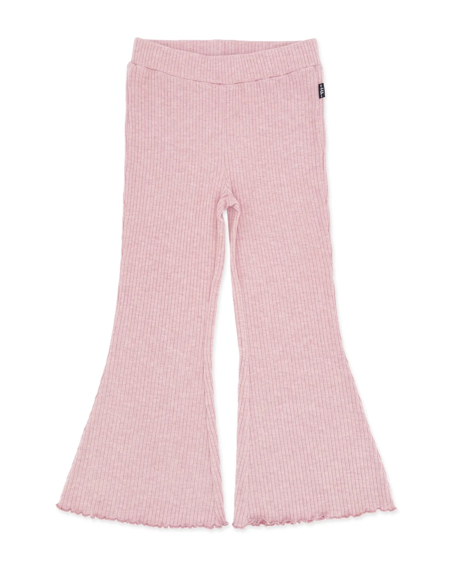 Meadow Bell Bottom Pant | Rose Quartz Brushed Rib